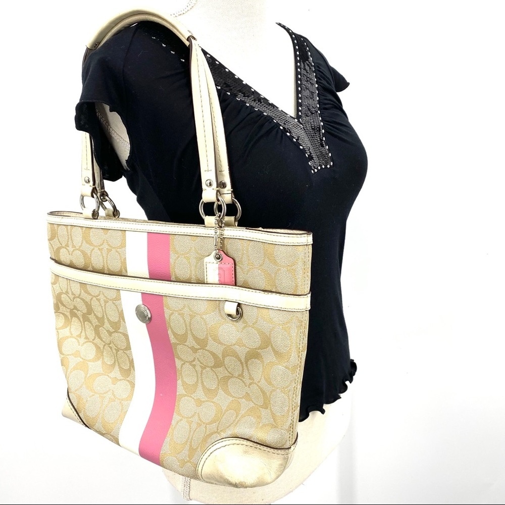 COACH CHELSEA PINK & brown handbag